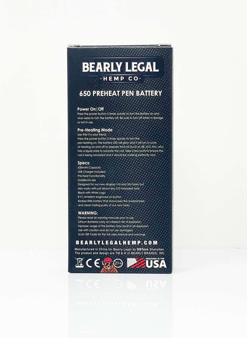 Bearly Legal 650s Pen Style Battery w/ USB Charger — photo 4
