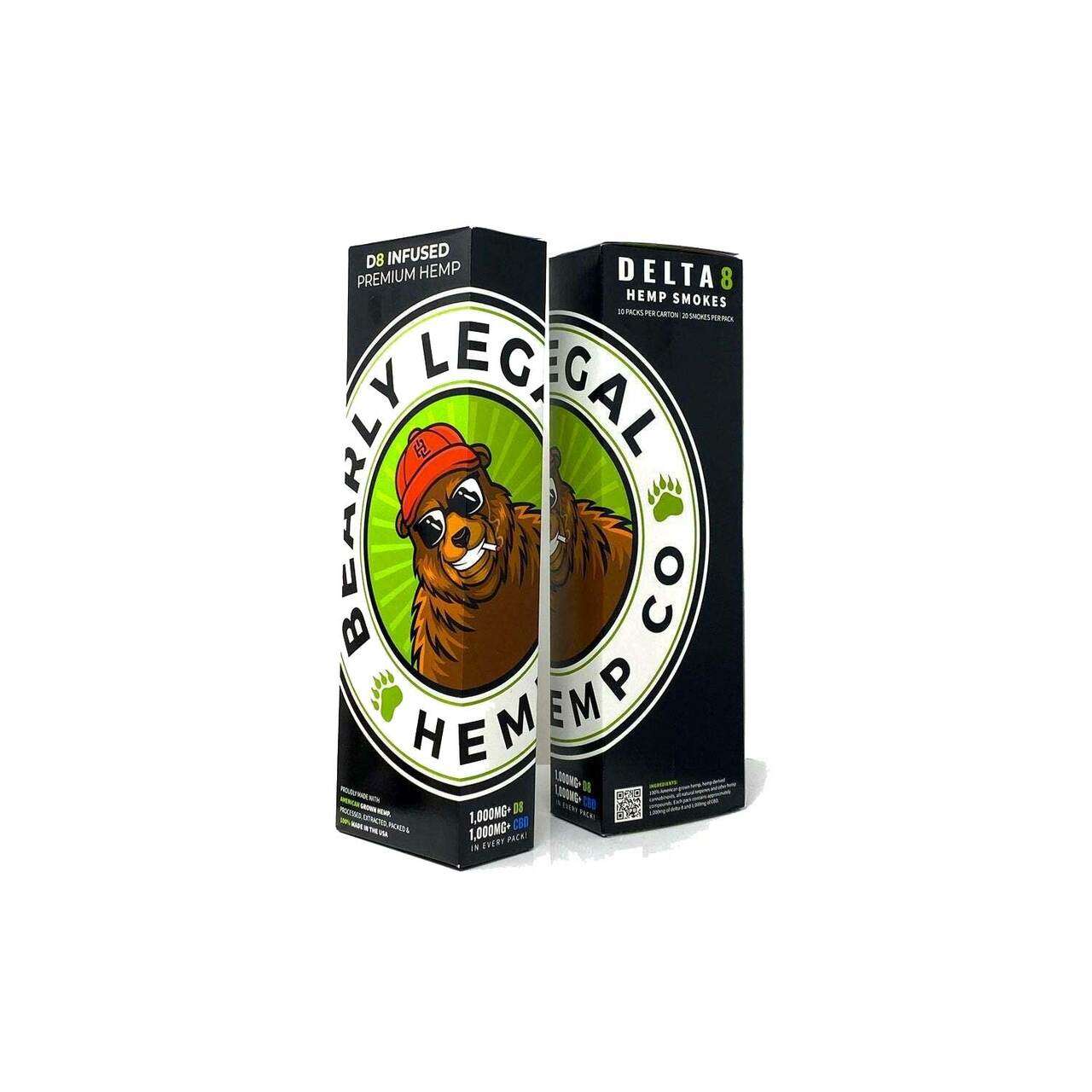 Bearly Legal Carton - Delta 8 THC Hemp Smokes Carton
