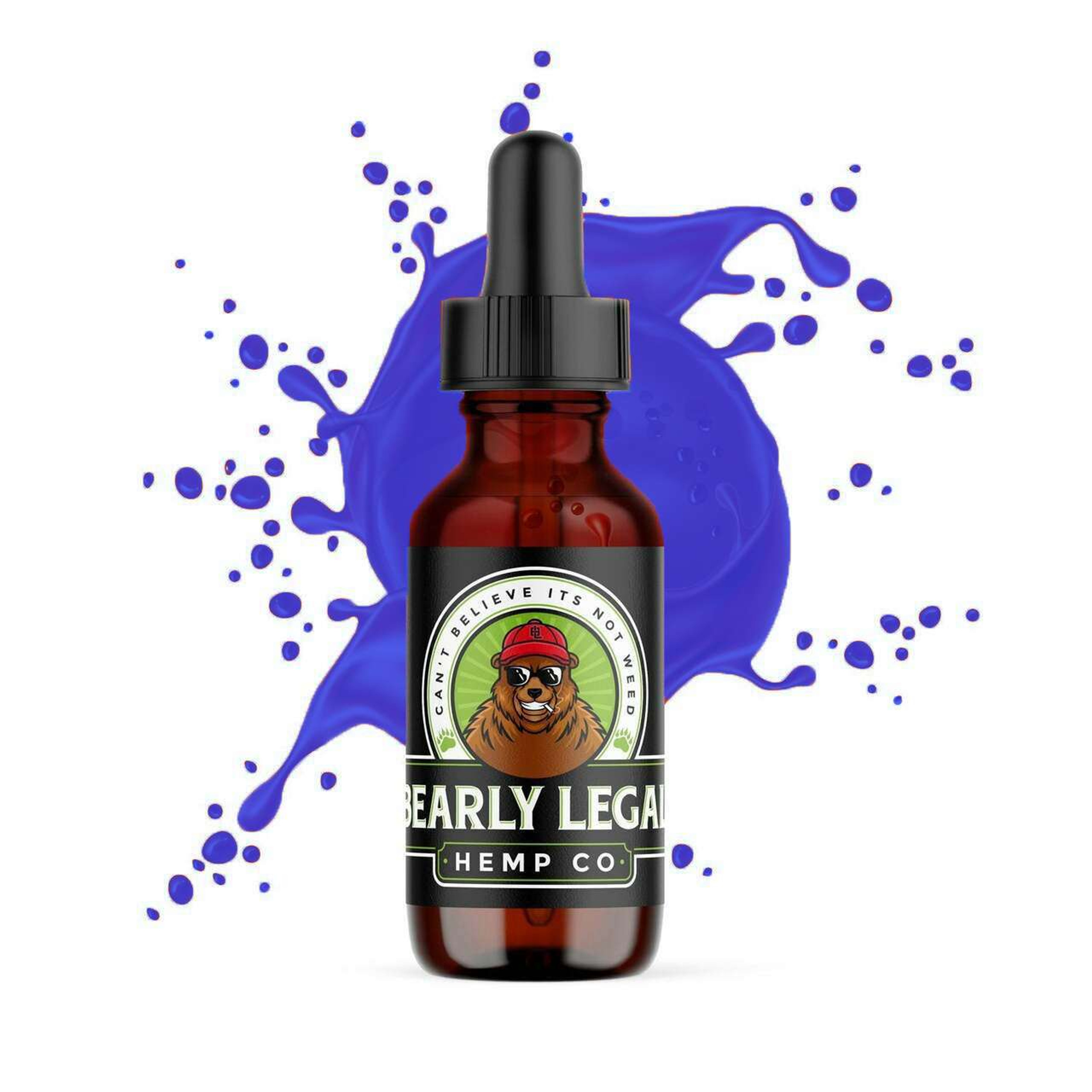 Bearly Legal Delta 8 Tincture - 1800mg - Blue Razz