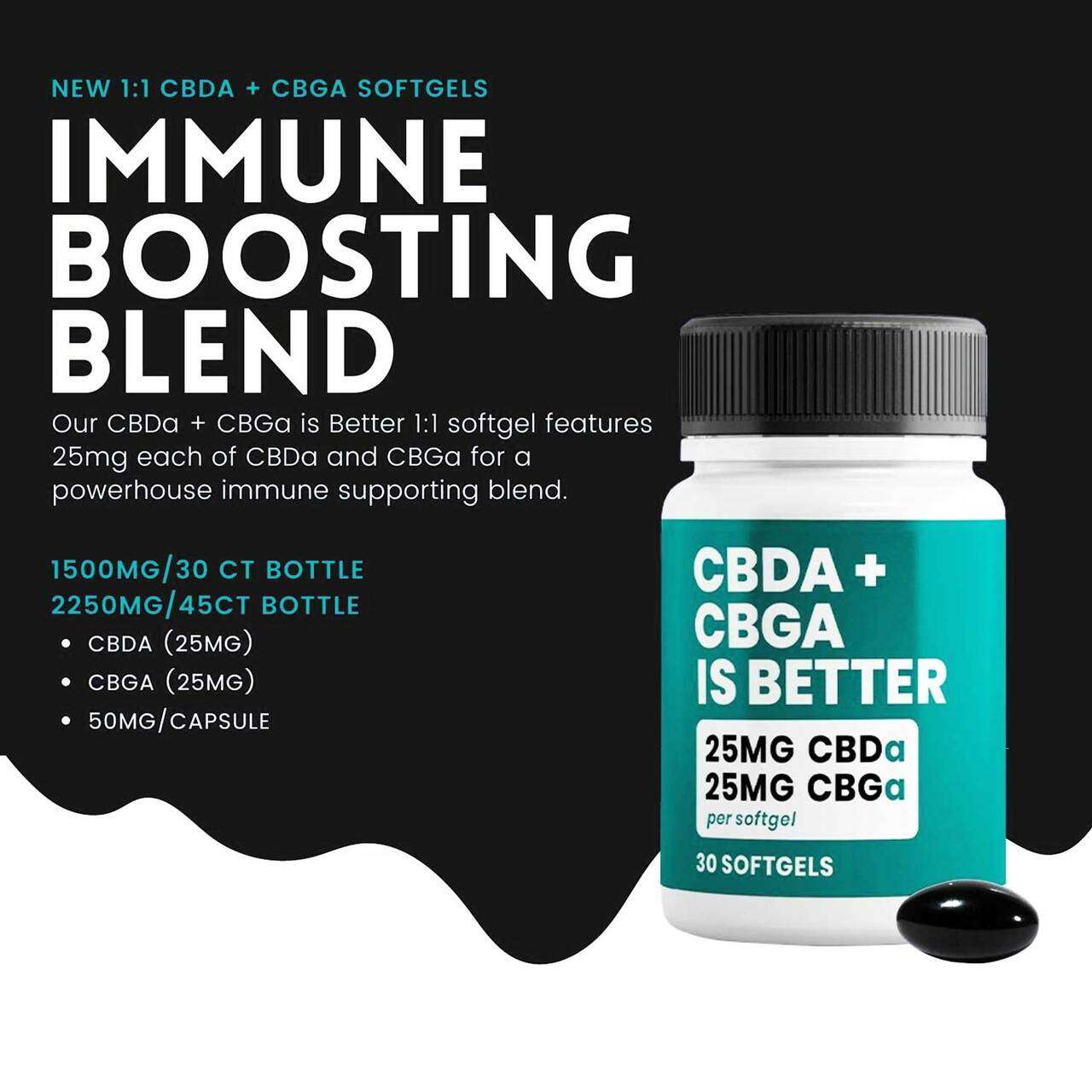 CBDA + CBGA Softgels | Immunity — softgels by Bearly Legal Hemp