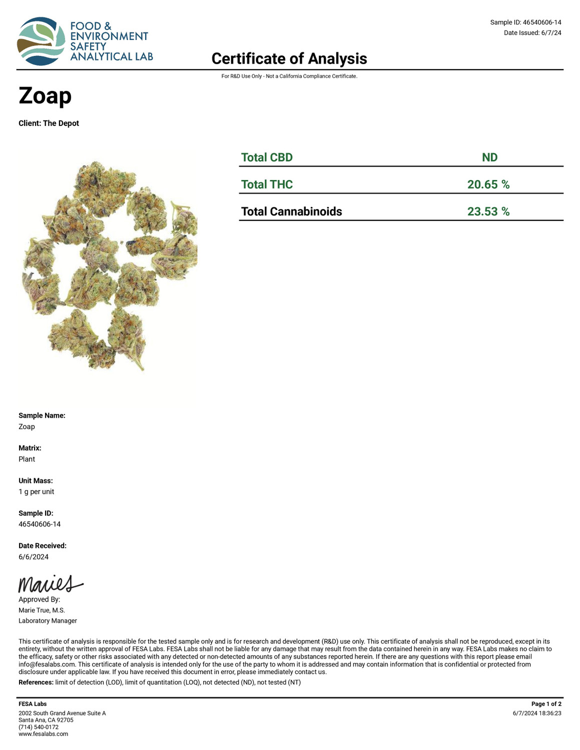 THCa Buds & Flower - ZOAP 3.5g — photo 3