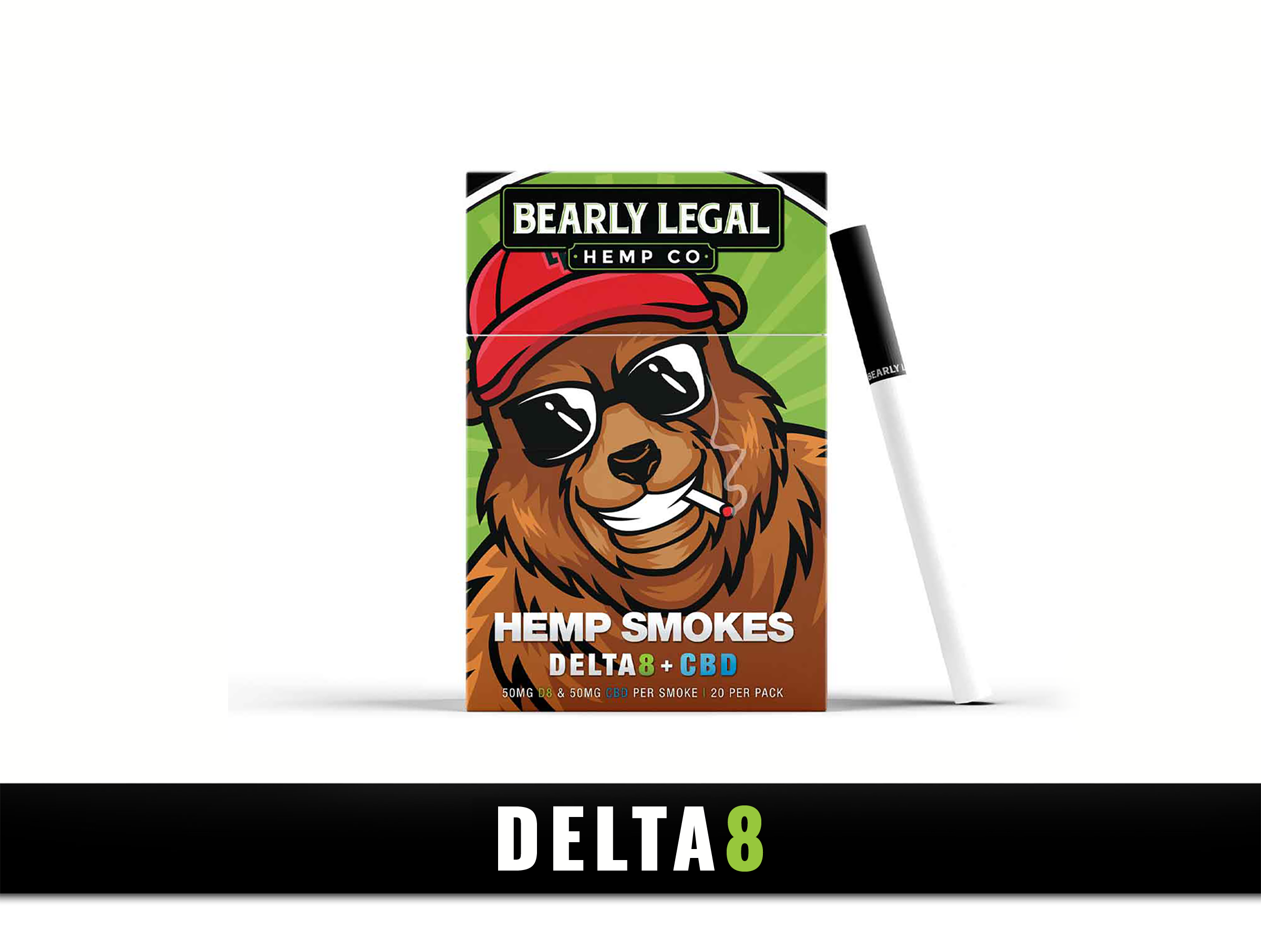 Bearly Legal Delta-8-THC Hemp Smokes — smokes by Bearly Legal Hemp
