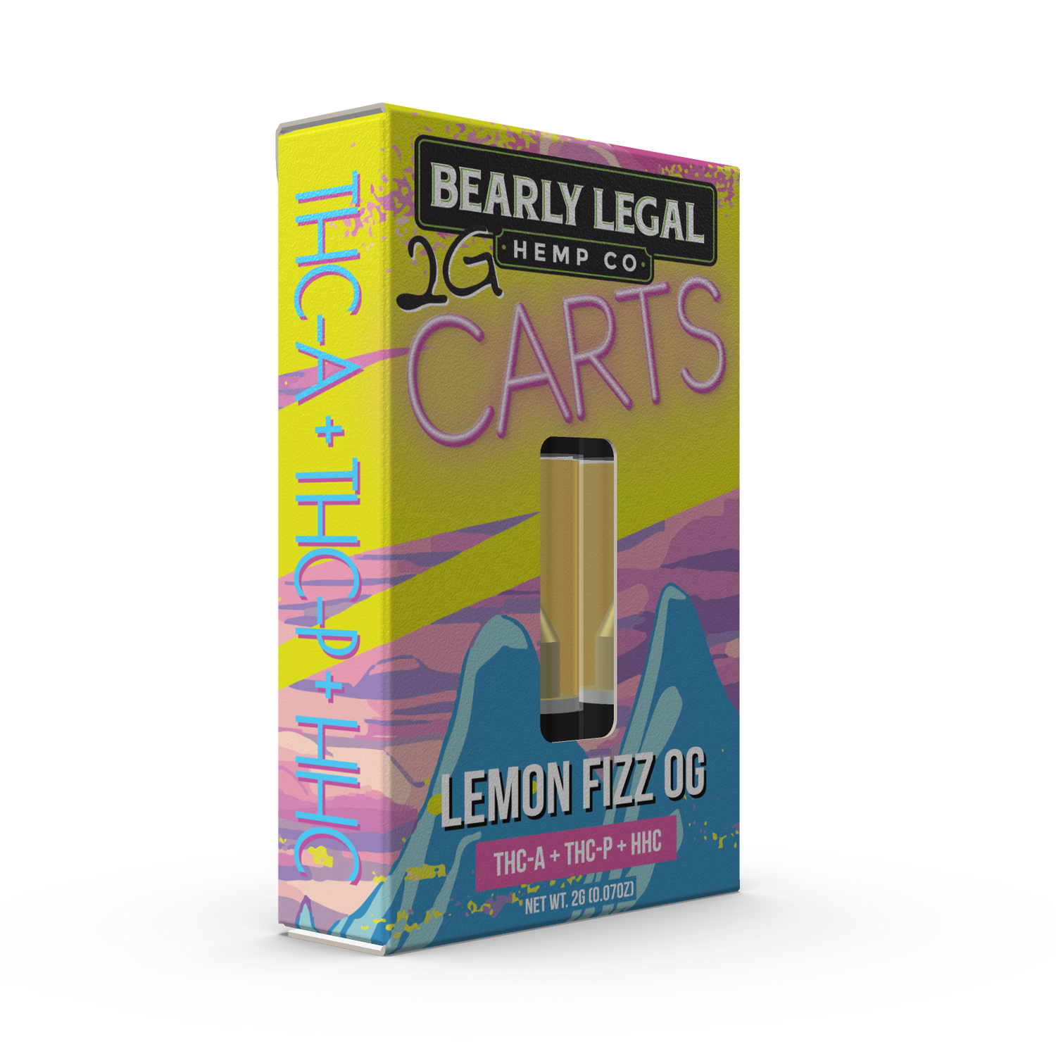 Bearly Legal 2g THCa/THCp/HHC Carts - Lemon Fizz OG — photo 3